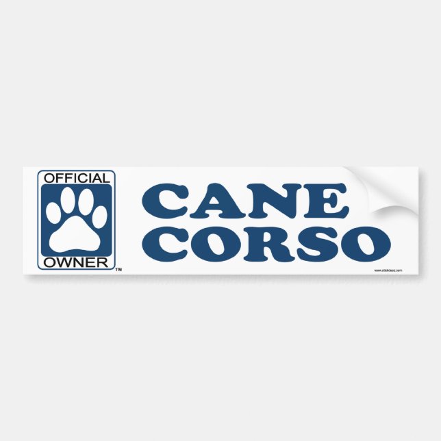 Cane Corso Blue Bumper Sticker (Front)