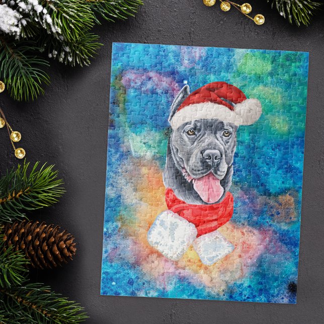 Cane Corso Breed Dog Christmas Jigsaw Puzzle (Creator Uploaded)
