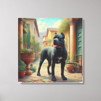 cane corso canvas print