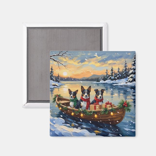 Cane Corso Christmas Boat Holiday Magnet (Front/Back)