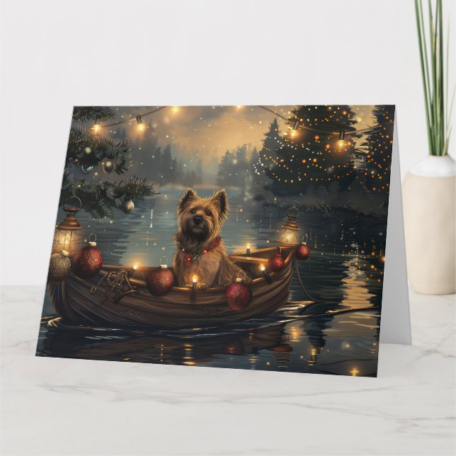 Cane Corso Christmas Festive Voyage Card (Front)