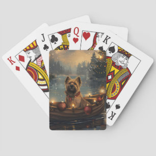 Cane Corso Christmas Festive Voyage Playing Cards