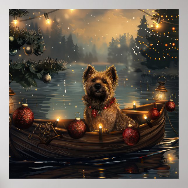 Cane Corso Christmas Festive Voyage Poster (Front)