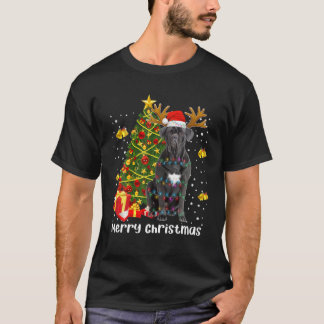 Cane Corso Christmas Lights Tree Santa Xmas Pajama T-Shirt