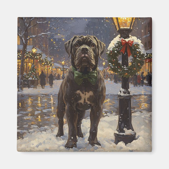 Cane Corso Christmas Magnet (Front)