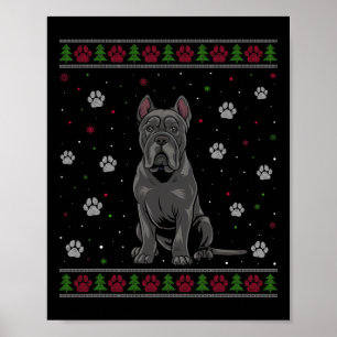Cane Corso Christmas Sweater Xmas Pet Animal Dog L Poster