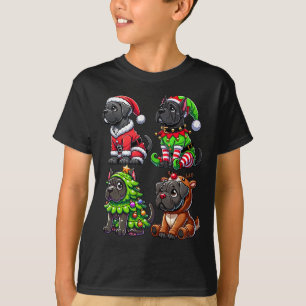 Cane Corso Christmas Tree Santa Elf Costume Dog T-Shirt