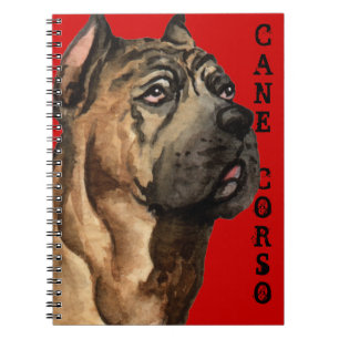 Cane Corso Colour Block Spiral Notebook