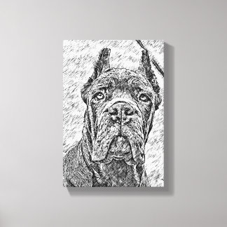 Cane Corso corsa puppy dog Canvas Print