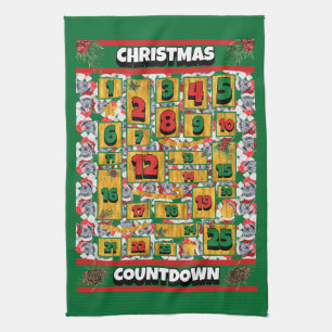Cane Corso Countdown Christmas Advent Calendar Dog Tea Towel