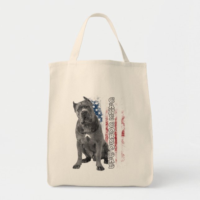 Cane Corso Dad Dog Owner Italian Mastiff Usa Ameri Tote Bag (Front)
