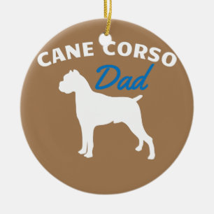 Cane Corso Dad Dog Owner Puppy Lover Pet Animal Ceramic Tree Decoration