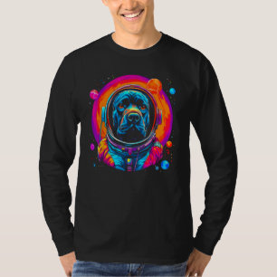 Cane Corso Dog Astronaut in Space T-Shirt