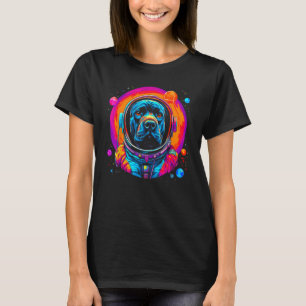 Cane Corso Dog Astronaut in Space T-Shirt