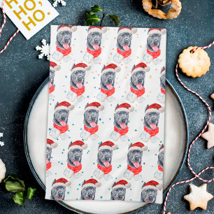 Cane Corso Dog Breed Christmas Stars Tea Towel