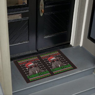 Cane Corso Dog Funny Merry Woofing Christmas Doormat