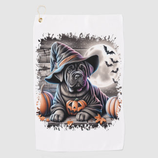 Cane Corso Dog Halloween Golf Towel