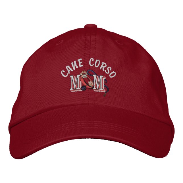 Cane Corso Dog MOM Embroidered Hat (Front)