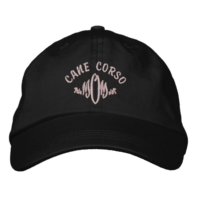Cane Corso Dog MOM Embroidered Hat (Front)
