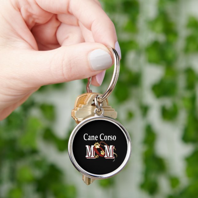 Cane Corso Dog MOM Key Ring (Hand)