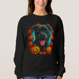 Cane Corso Dog Pumpkin Halloween Sweatshirt