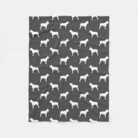 Cane Corso Dog Silhouettes Pattern Grey and White