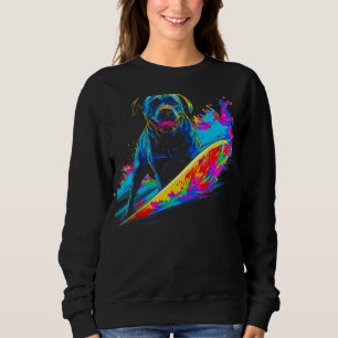 Cane Corso Dog Surfing Sweatshirt