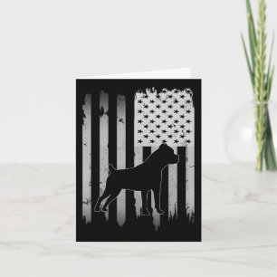 Cane Corso Dog Usa American Flag 4th Of July Patri Card