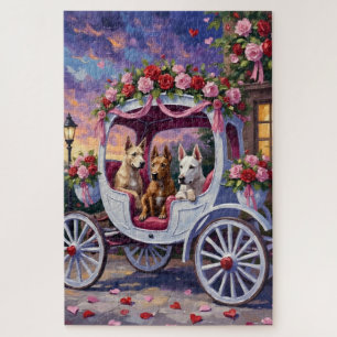 cane corso Dog Valentine's Day Jigsaw Puzzle