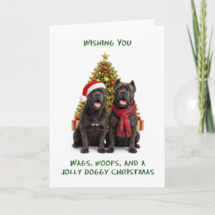 Cane Corso Dogs Christmas Holiday Card