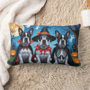 Cane Corso Dogs Pumpkin Halloween Funny Lumbar Cushion