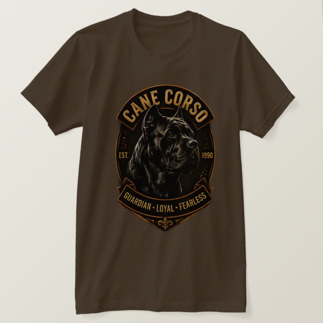 Cane Corso Guardian Loyal Fearless Dog Breed  T-Shirt (Design Front)