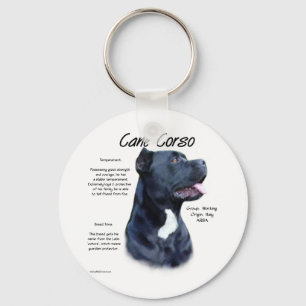 Cane Corso History Design Key Ring