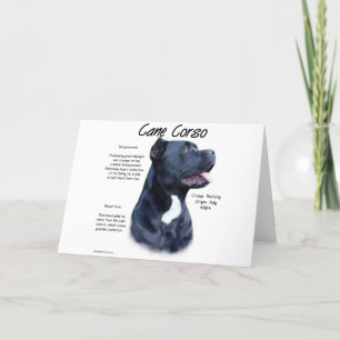 Cane Corso History Holiday Card