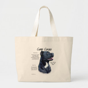 Cane Corso History Large Tote Bag