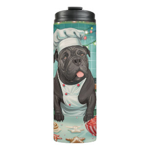 Cane Corso Holiday Baking: Festive Christmas Thermal Tumbler