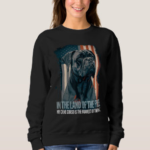 Cane Corso Italian Mastiff Dog Patriotic USA Ameri Sweatshirt