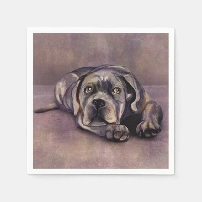 Cane Corso - Italian Mastiff Puppy Napkin (Front)