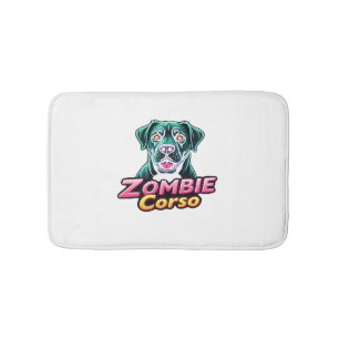 Cane Corso Italian Mastiff Zombie Dog Halloween Es Bath Mat