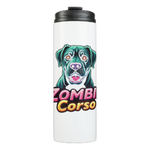 Cane Corso Italian Mastiff Zombie Dog Halloween Es Thermal Tumbler