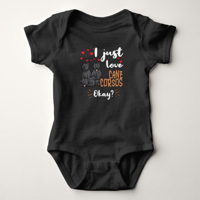 Cane Corso Italiano Baby Bodysuit (Front)