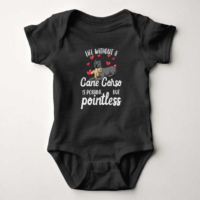 Cane Corso Italiano Baby Bodysuit (Front)