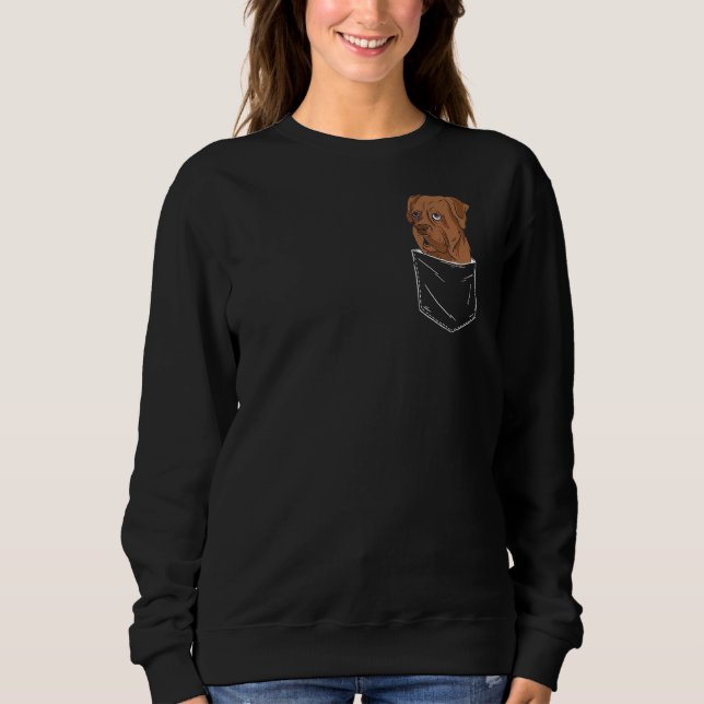 Cane Corso Italiano dog Pocket   Sweatshirt (Front)
