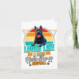 Cane Corso Lover Funny Cane Corso Retro  Card