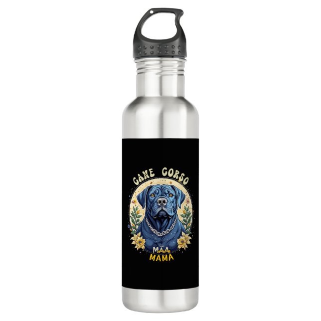 Cane Corso Mama 710 Ml Water Bottle (Front)