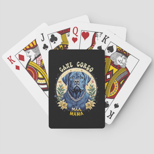 Cane Corso Mama Playing Cards (Back)