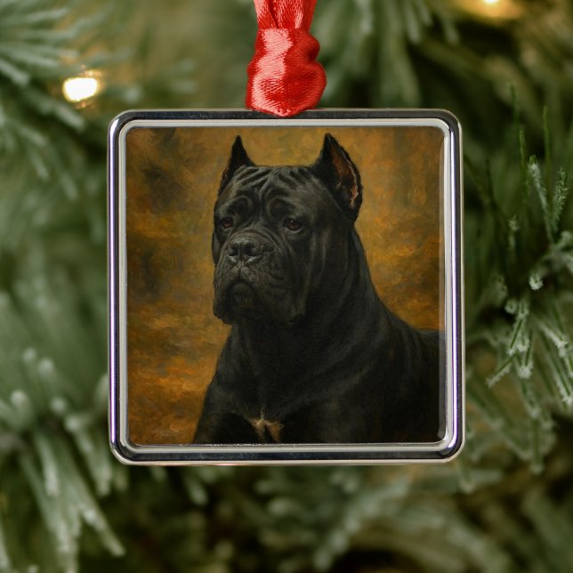 Cane Corso Metal Tree Decoration (Tree)