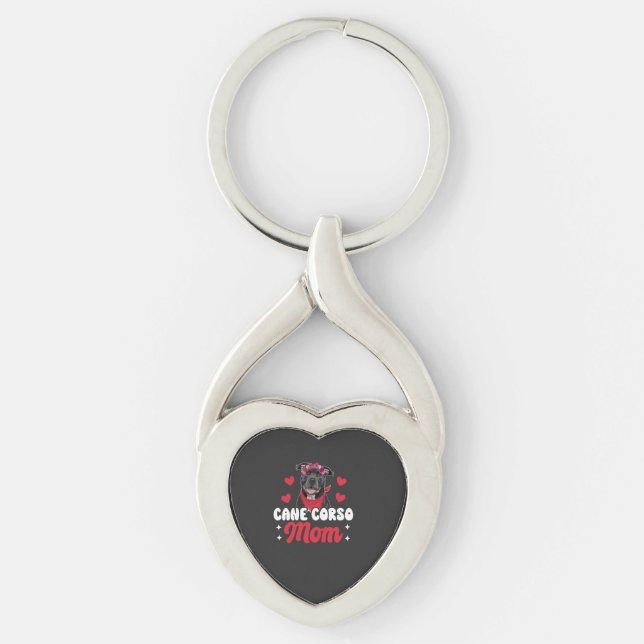 Cane Corso Mom Key Ring (Front)
