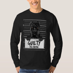 Cane Corso Mugshot Guilty Dog T-Shirt