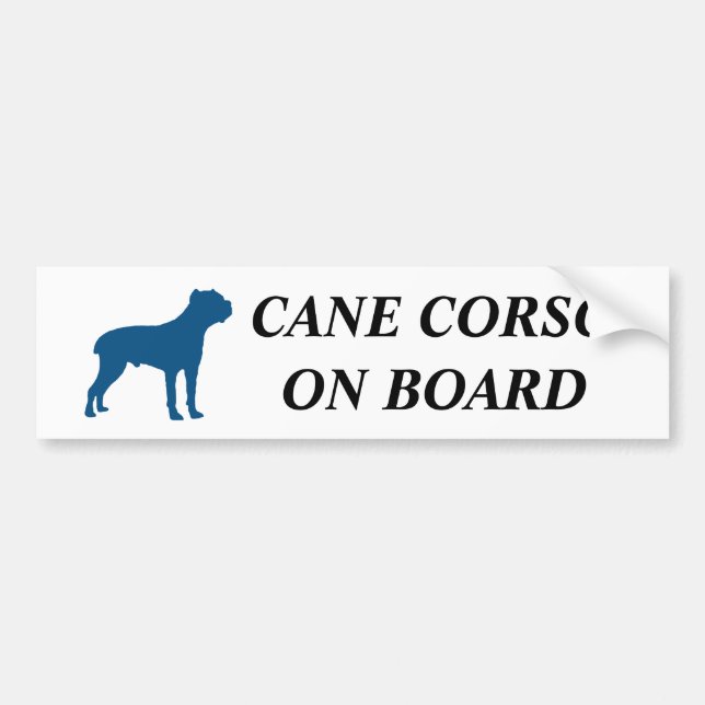 Cane Corso on board! Bumper Sticker (Front)